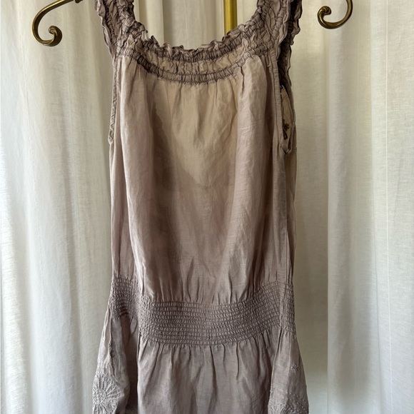 Metropark Light Beige Ruffle Top - Picture 8 of 11